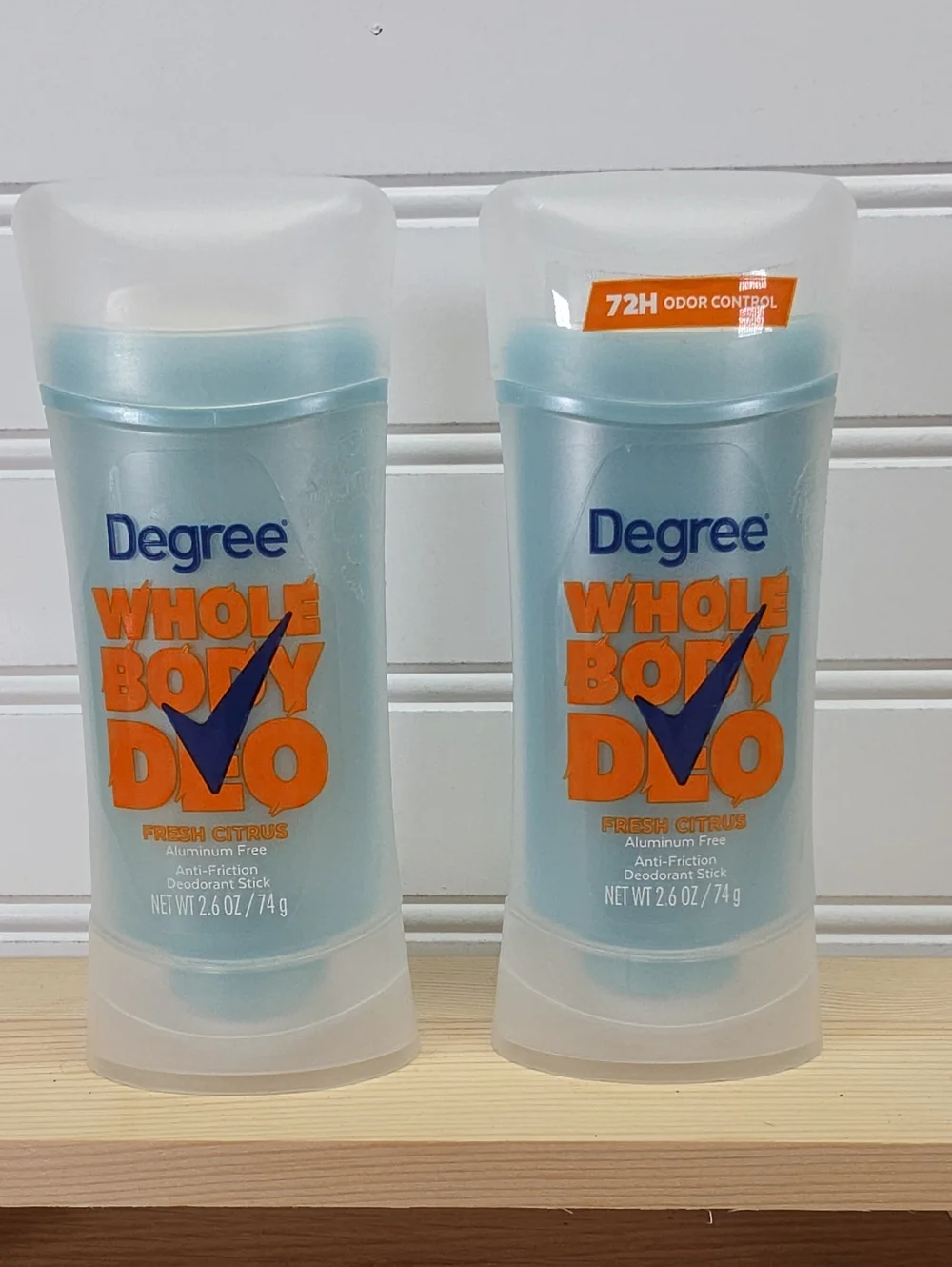Degree Whole Body Deo Fresh Citrus Antiperspirant Deodorant Stick - Blue/Orange
